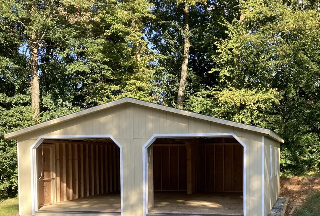 Standard A-Frame Modular Garage -T1-11 or LP Smart panel siding